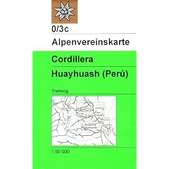DAV Karte 0/3C Cordillera Huayhuash Peru 1 : 50 000: Trekkingkarte