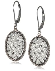 Dana Kellin Dainty Crystal Filled Oval Earrings