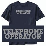 T-Shirt Navy Blue  Telephone Operator  Occupations