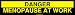 DANGER MENOPAUSE AT WORK Large Bumper Sticker