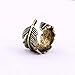 MAKIYO Feather Wrap Ring Vintage Gold Tone Plume fashion Ring