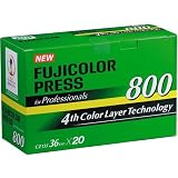 Fujifilm Fujicolor Press 800 Color Negative Film ISO 800, 35mm Size, 36 Exposure, 20 Pack, CZ-36