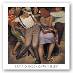 Latino Jazz by Gary Kelley 24"x24" Art Print Poster Latin