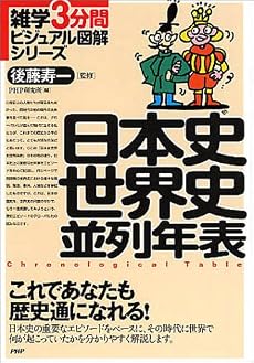日本史世界史並列年表 (雑学3分間ビジュアル図解シリーズ)