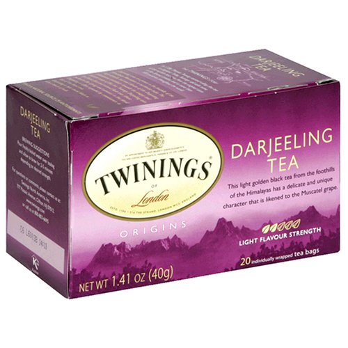 Twinings Darjeeling Tea, Tea Bags, 20-Count Boxes (Pack of 6) by Darjeeling Teas