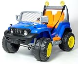 Review srbWorld  / Monster Jeep Twin Seat 12V Battery Powered Ride-On - Blue & Orange