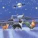 On The Farm Cat Border Collie & Cockerel Christmas Cards Pack