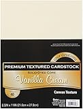 Darice GX220028 Coordination Value Cardstock, 8.5 by 11-Inch, Vanilla Cream, 40-Pack