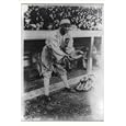 Historic Print (L): [Joe Jackson, pretending to be a catcher, Chicago AL (baseball)]