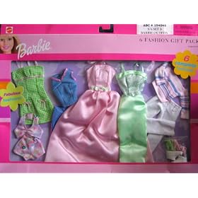 Barbie 6 Fashion Gift Pack Fabulous Fashions! 6 Complete Fashions (2000)