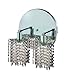 Elegant Lighting Mini Collection Wall Fixture 2-Light Round Canopy Pendant with Royal Cut Crystals, Chrome Finish