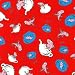 44'' Wide The Cat In The Hat Fish Bowl Red Fabric By The Yard