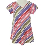 DKNY V-Neck Striped Shirt