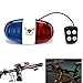 Oumers Kids Bike Police Sound Light Electronic Horn Bike LED Light, Christmas Birthday Gift New Year Present for Your Children (Batteries Not Included)