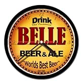 IMAGE OF BELLE beer and ale cerveza wall clock
