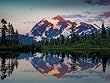 Mt. Shuksan Dusk, Reflected in Picture Lake in the Northern Cascades - Inspiring 16x20 Photographic Print by Brendan Reals