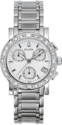 Diamond Chronograph White Dial