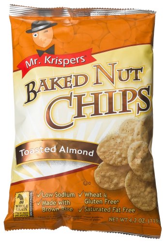 Mr. Krispers Original, Almond Baked Nut Chips, 4.2-Ounce Bags (Pack of 12) by Mr. Krispers