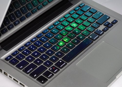 Crocodil graphics green stars dust keyboard stickers fo…