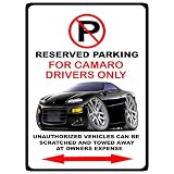 1998-02 Chevy Camaro Muscle Car No Parking Sign ~ Maddmax Design