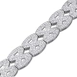 1.95 Ctw Diamond White Gold Vintage Bracelet