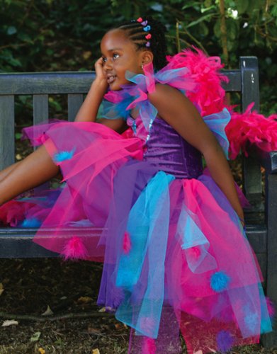 Childrens Toyshop  Third Party New : Peacock Fairy Fancy Dress Costume & Mask 3-5 Years