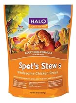 Halo Spot's Stew Holistic Dry Dog Food, Wholesome Chicken, 28 LB Bag of Natural Dog Food
