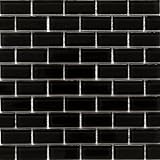 Glass Mosaic TILE for Bathroom, Kitchen, Backsplash, Wall - Essen Series, Very Black (Sample)