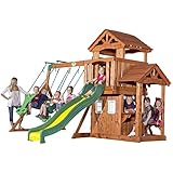 Backyard Discovery Tanglewood All Cedar Wood Playset Swing Set