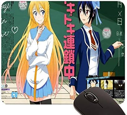 Beautiful Girl Ajiki Kei Kirisaki Chitoge Nisekoi Seifuku Thighhighs Tsugumi Seishirou mouse pad (22x18cm)