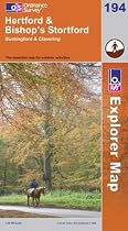 Hertford and Bishop's Stortford (Explorer Maps) (OS Explorer Map)
