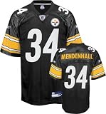 Rashard Mendenhall Jersey: Reebok Black Replica #34 Pittsburgh Steelers Jersey