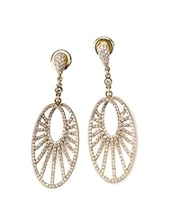 14k Yellow Gold Diamond Earring with 1.58 Cttw of Diamonds (G-H Color, VS2-SI1 Clarity)