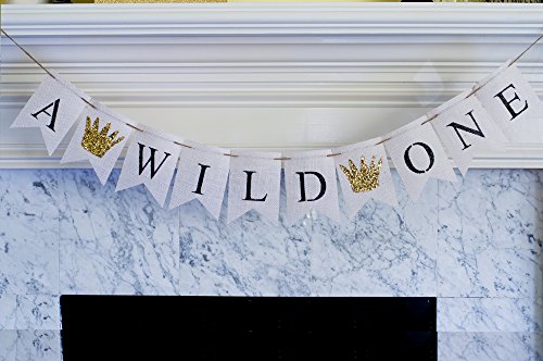 A Wild One 1st Birthday Party Burlap Banner Inspired By Where the Wild Things Are