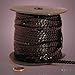 PEPPERLONELY Brand 80 Yard/Roll Metallic Faceted Sequin Trim, Black