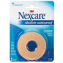 Nexcare Absolute Waterproof First Aid Tape, 1-Inch x 5-Yard Roll
