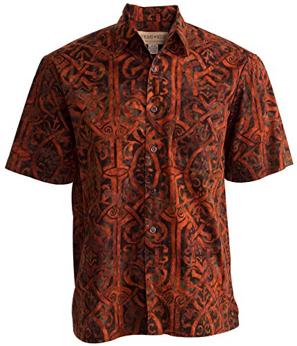 Celtic Dawn Tropical Hawaiian Batik Cotton Shirt