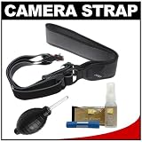 Joby UltraFit Sling Camera Strap for Men (Charcoal) with Nikon Cleaning Kit for Nikon 1 V1, J1, J2, D3100, D5100, D7000, D600, D800, D4