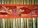 Burnt Orange Zardozi India Sari Tapestry Wall Hanging Table Runner 60x20