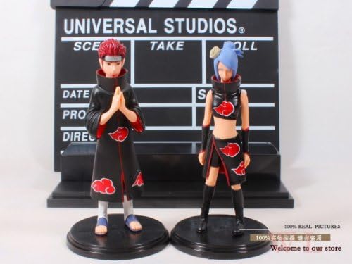 Anime Cartoon Naruto Akatsuki Pein VS Konan PVC Collectable Figure Model Toys Doll Gifts for kids 2pcs/set NTFG037