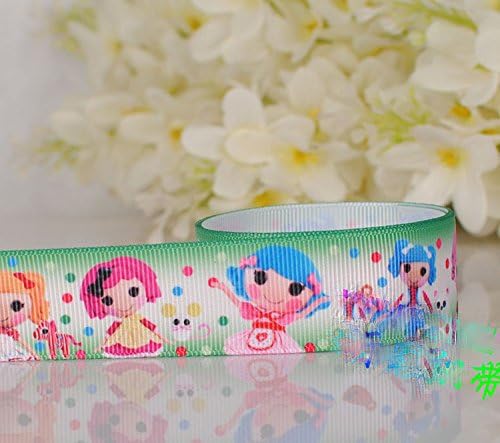 10 Yards 1" Lalaloopsy Girl Cartoon Printed Gift Ribbon,diy Package Polyester Grosgrain Ribbon