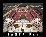 Superbowl XXXV Ravens-Giants at Tampa Bay Art Poster Print by Mike Smith, 28x22