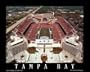 Raymond James Stadium, Tampa Bay, Florida Art Poster Print by Mike Smith, 10x8