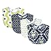 Trend Lab Waverly Rise and Shine Bib Set, Black/White, 4 Count