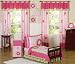 51WFDmIht0L. SL75  Pink and Green Flower Collection Toddler Bedding   5pc Set