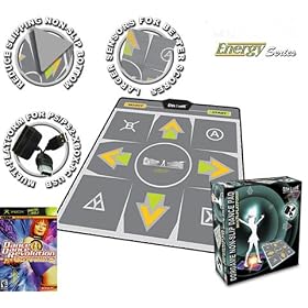 DDR Multi-Platform Super Sensors Energy Non-slip Dance Pad (PS, PS2, XBox, PC, Mac) with DDR Game Ultramix 2 (XBOX)