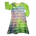 Lipstik - Girls Long Sleeve Mesh Tiered Dress, Green, Purple