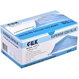 Earloop Procedure Face Masks, BLUE, Box of 50, 3 ply, (Light and Soft) (FDA, CE, ASTM Level I, EN14683 Type I) (99% BFE, 99% PFE)(Superior-X200) by CLK