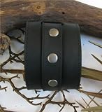 Rivet 2" Wide Black Leather Wristband / Bracelet Rivet 2" Wide Black Leather Wristband / Bracelet