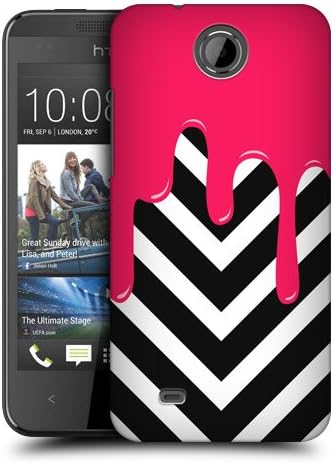 Head Case Designs Chevron Pattern Meltdown Protective Snap-on Hard Back Case Cover for HTC Desire 300